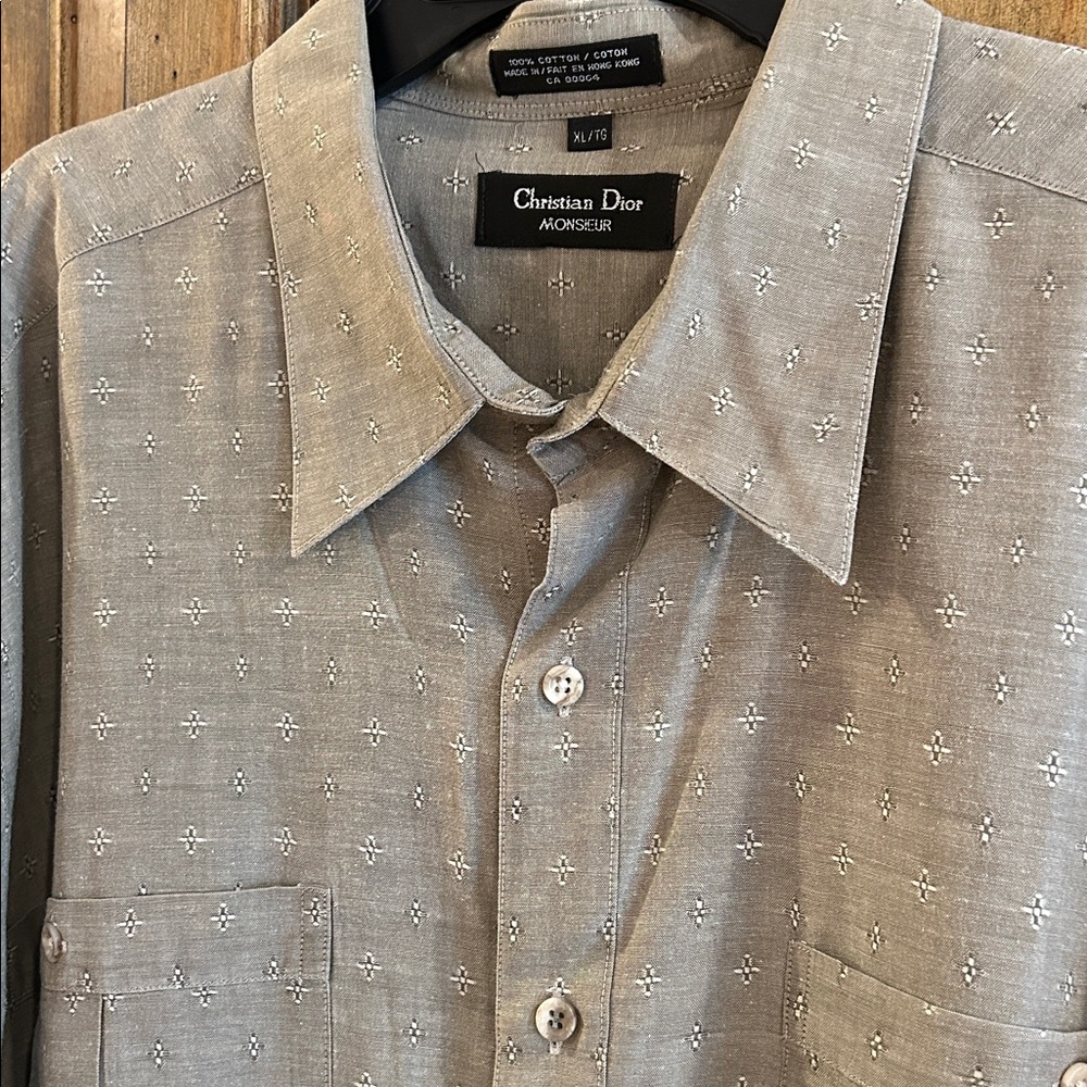 Vintage Christian Dior Button-Up Shirt